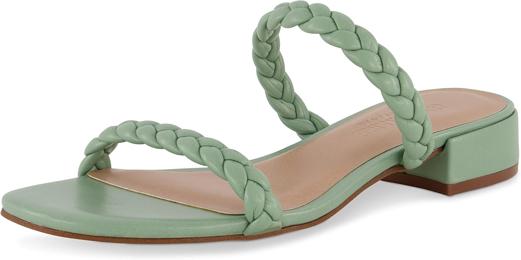 CUSHIONAIRE Women's Neptune braided low block heel sandal +Memory Foam | Amazon (US)