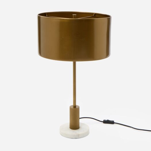 Brass Tone Table Lamp 61x35cm | TK Maxx