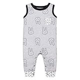 Lamaze Organic Baby unisex baby Romper Jumpsuit, Gray Bunny, 9 Months US | Amazon (US)