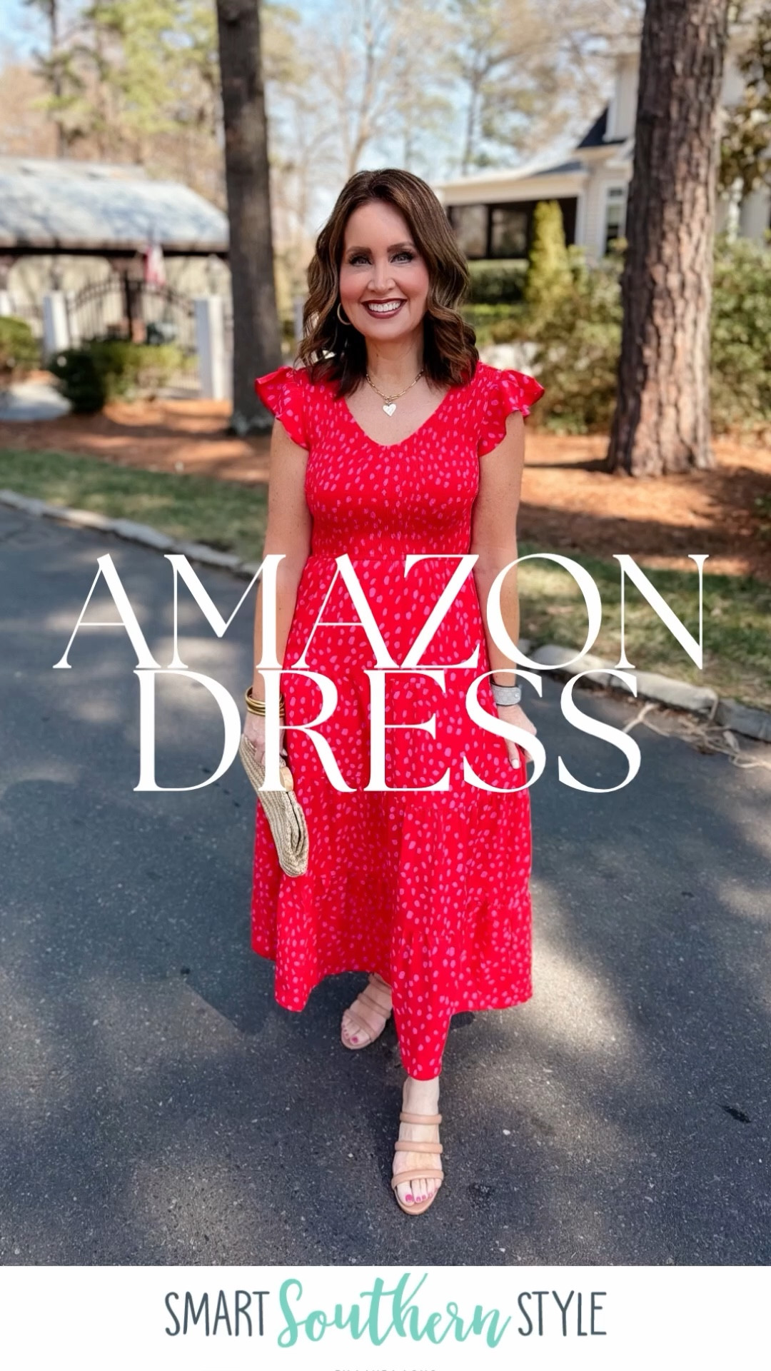 Amazon dress - true to size (small)
Comes in 20 colors & currently on sale!
My color is “print red"

Use code LAURA to save 25% on my earrings & necklace 

Spring break outfit 
Easter dress

#LTKSeasonal #LTKOver40 #LTKootd