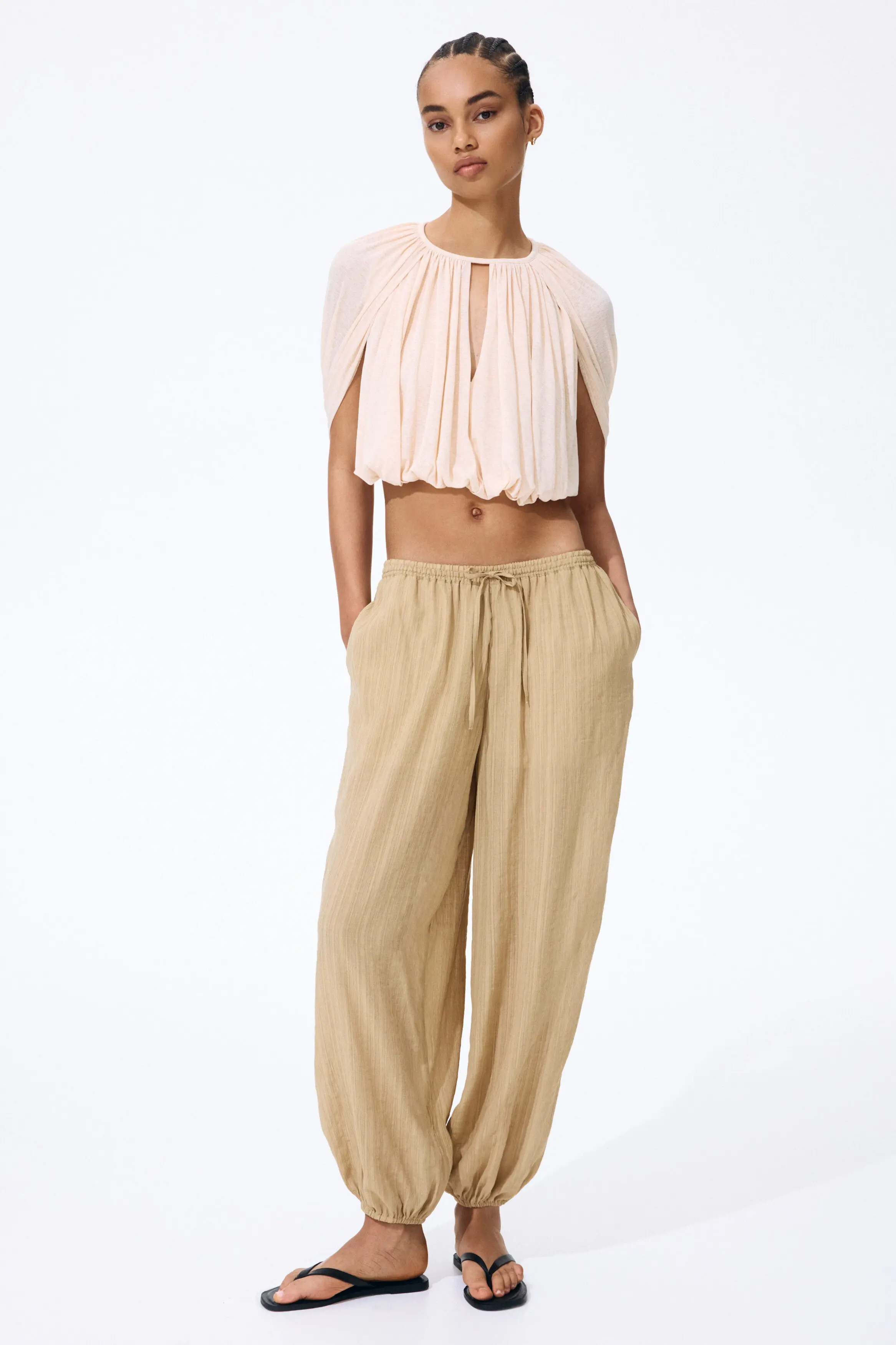 Crinkled Balloon Trousers (Women) | Nordstrom | Nordstrom