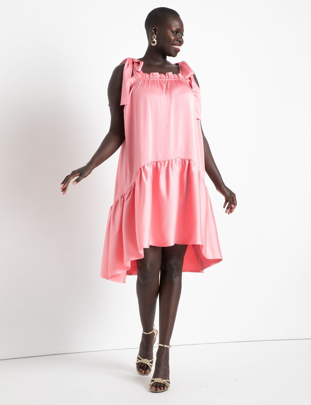 Tie Strap Trapeze Dress | Eloquii