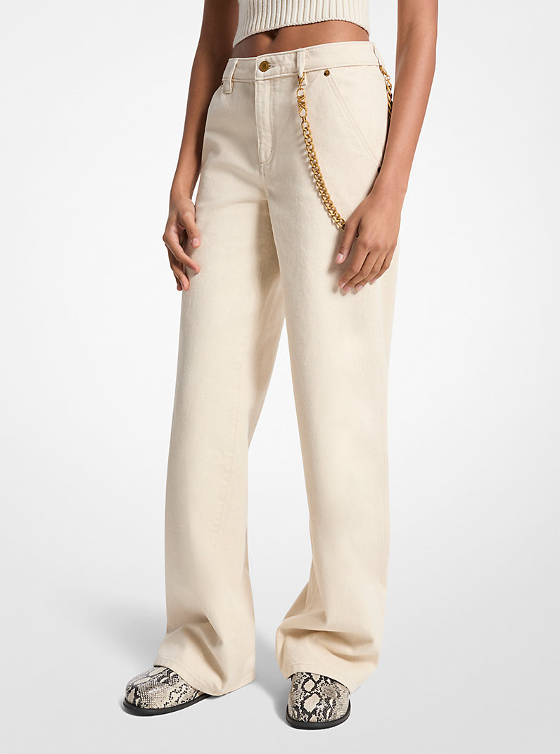Relaxed Wide-Leg Jeans | Michael Kors US