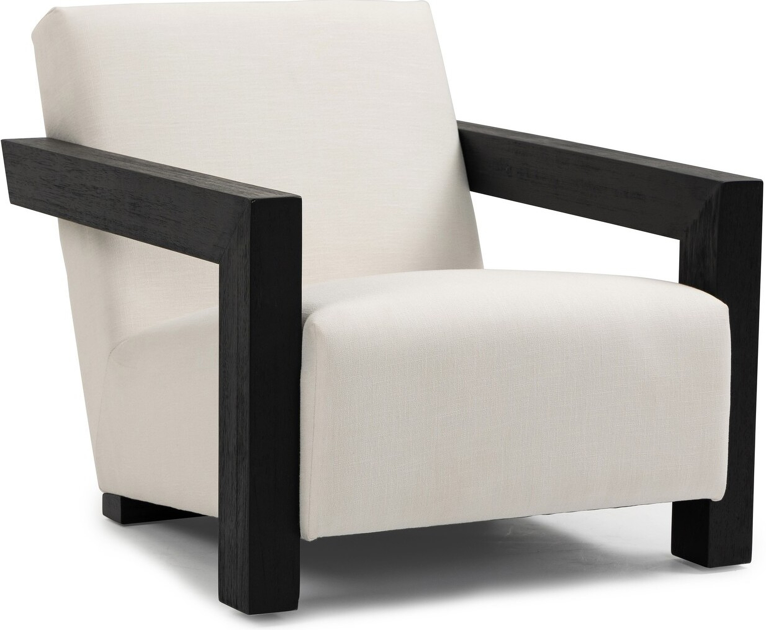 Ward Linen Textured Fabric Accent Chair In Cream | 1stopbedrooms