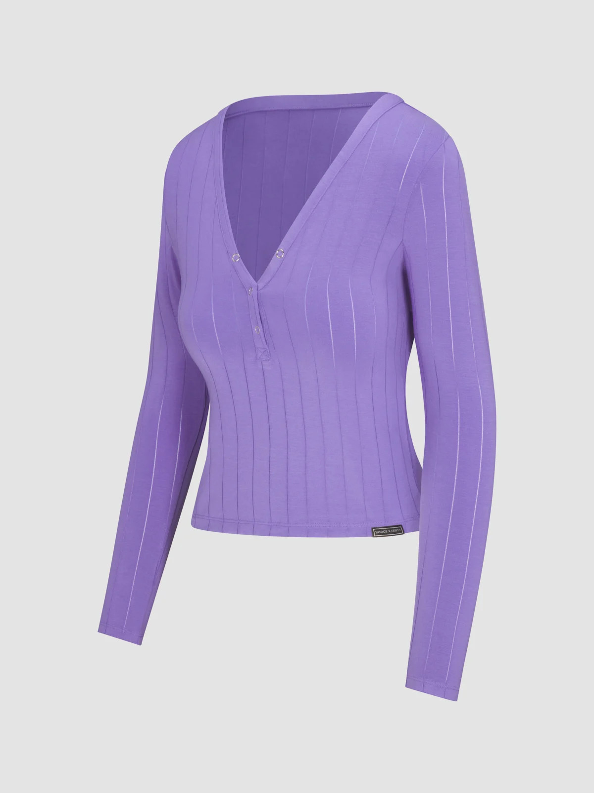 Sleek Stitch Modal Sleep Henley | Savage x Fenty - North America