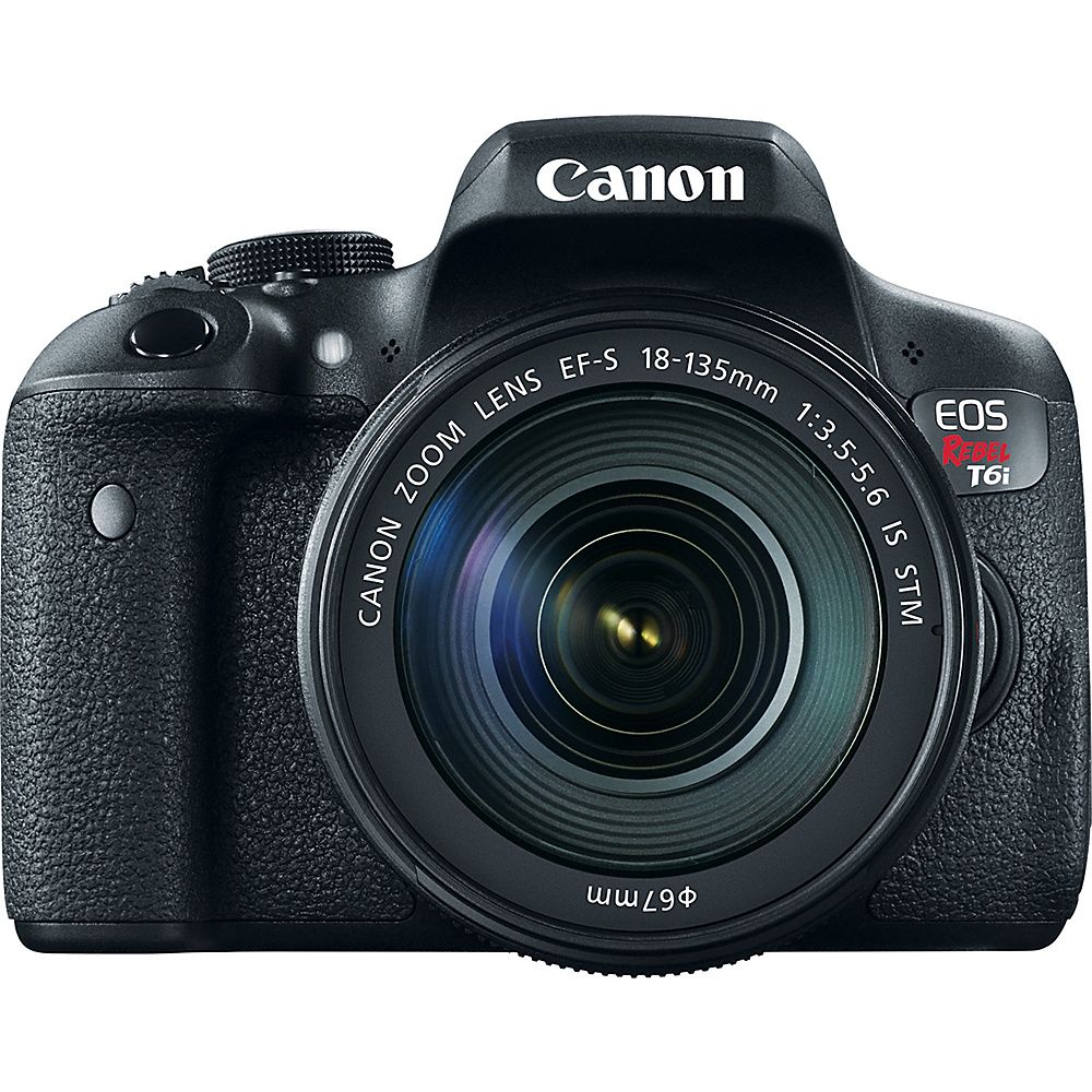 Canon USA EOS Rebel T6i 18-135 IS STM DSLR Camera Kit Black - Canon USA Cameras | eBags