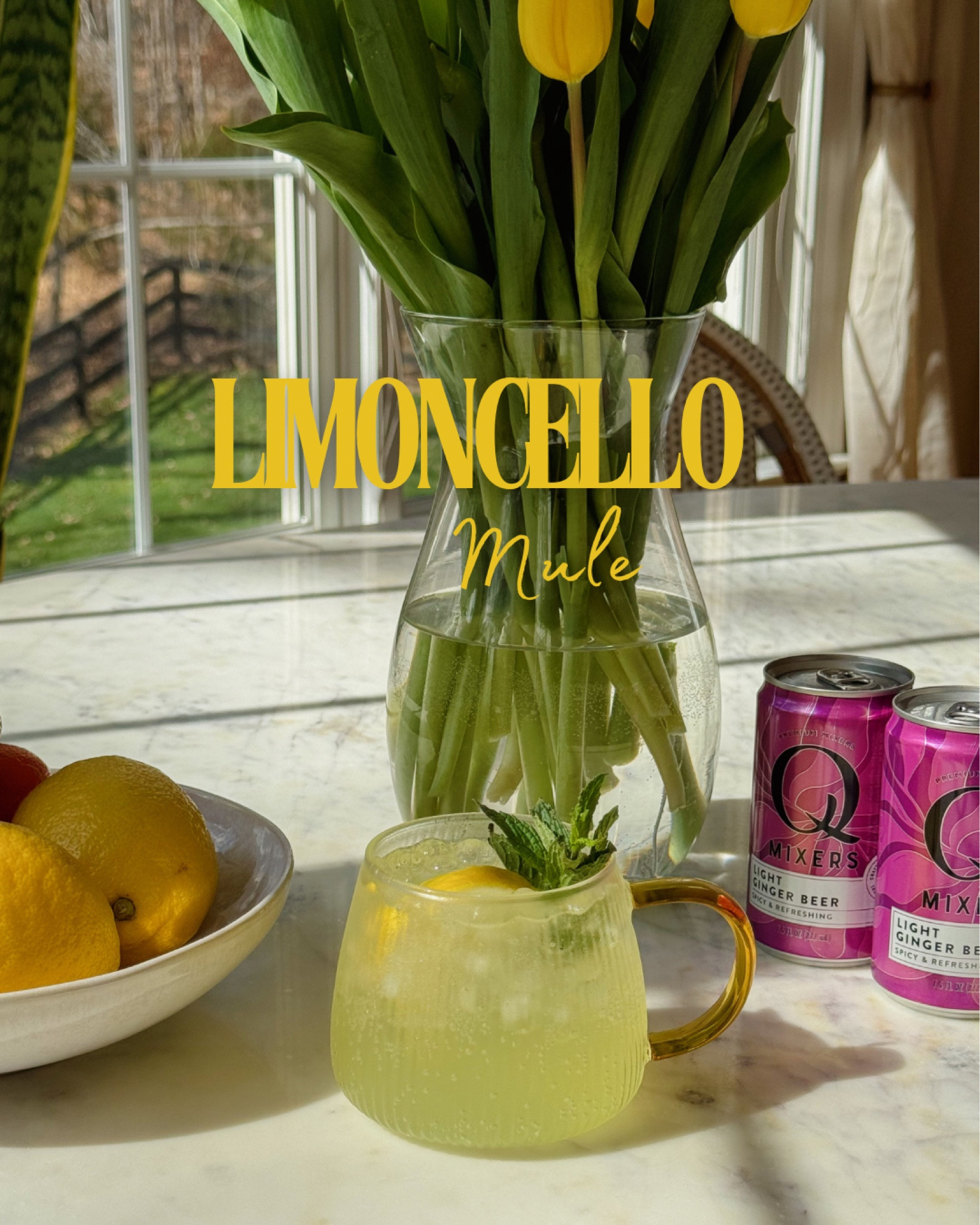 Limoncello Mule 🍋💛 Everything I used is linked below!

#LTKfindsunder50 #LTKSeasonal #LTKfindsunder100