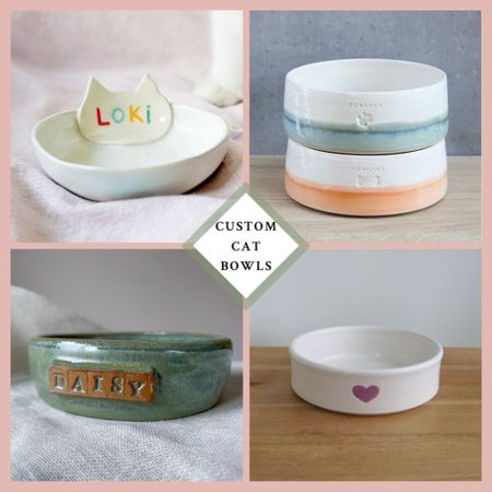 Custom cat food and water bowls from Etsy 😻🍽️💚 the perfect gift for cat lovers in your life!

#LTKhome #LTKfamily #LTKstyletip