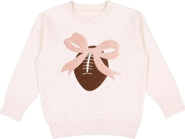 Bow Football Patch Sweatshirt | Nordstrom