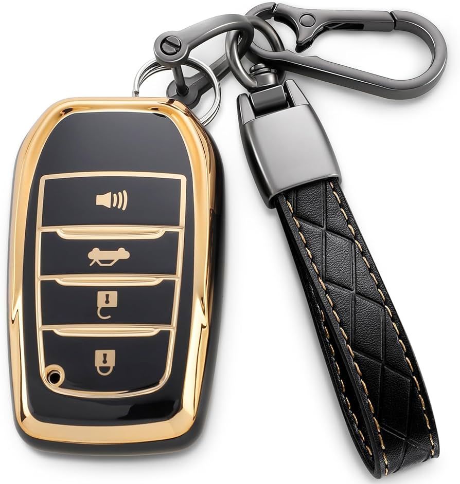 for Toyota Key Fob Cover,Leather Keychain Soft TPU Protection Key Case for 2019-2024 Venza，Gran... | Amazon (US)