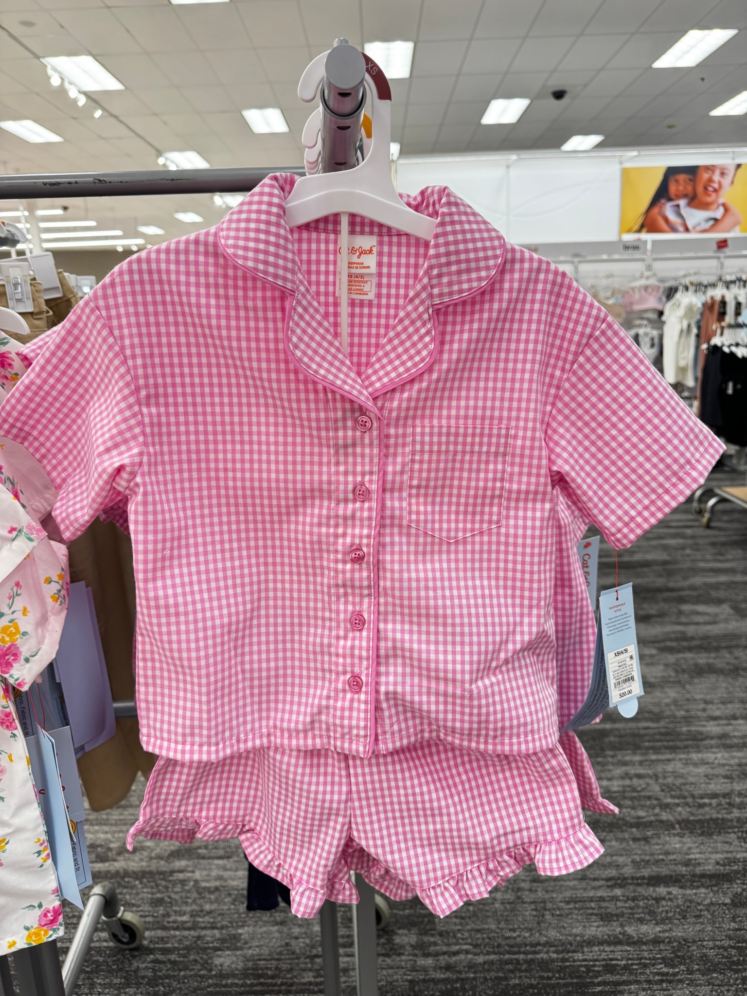 Toddler & little girl pink gingham pajama set 

#LTKKids #LTKmomlife