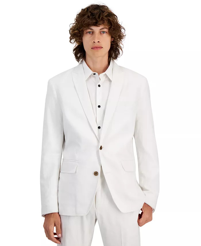 I.N.C. International Concepts Men's Slim-Fit Stretch Linen Blend Suit Jacket, Created for Macy's ... | Macys (US)