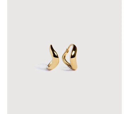Swirl Huggie Earrings | Monica Vinader (Global)