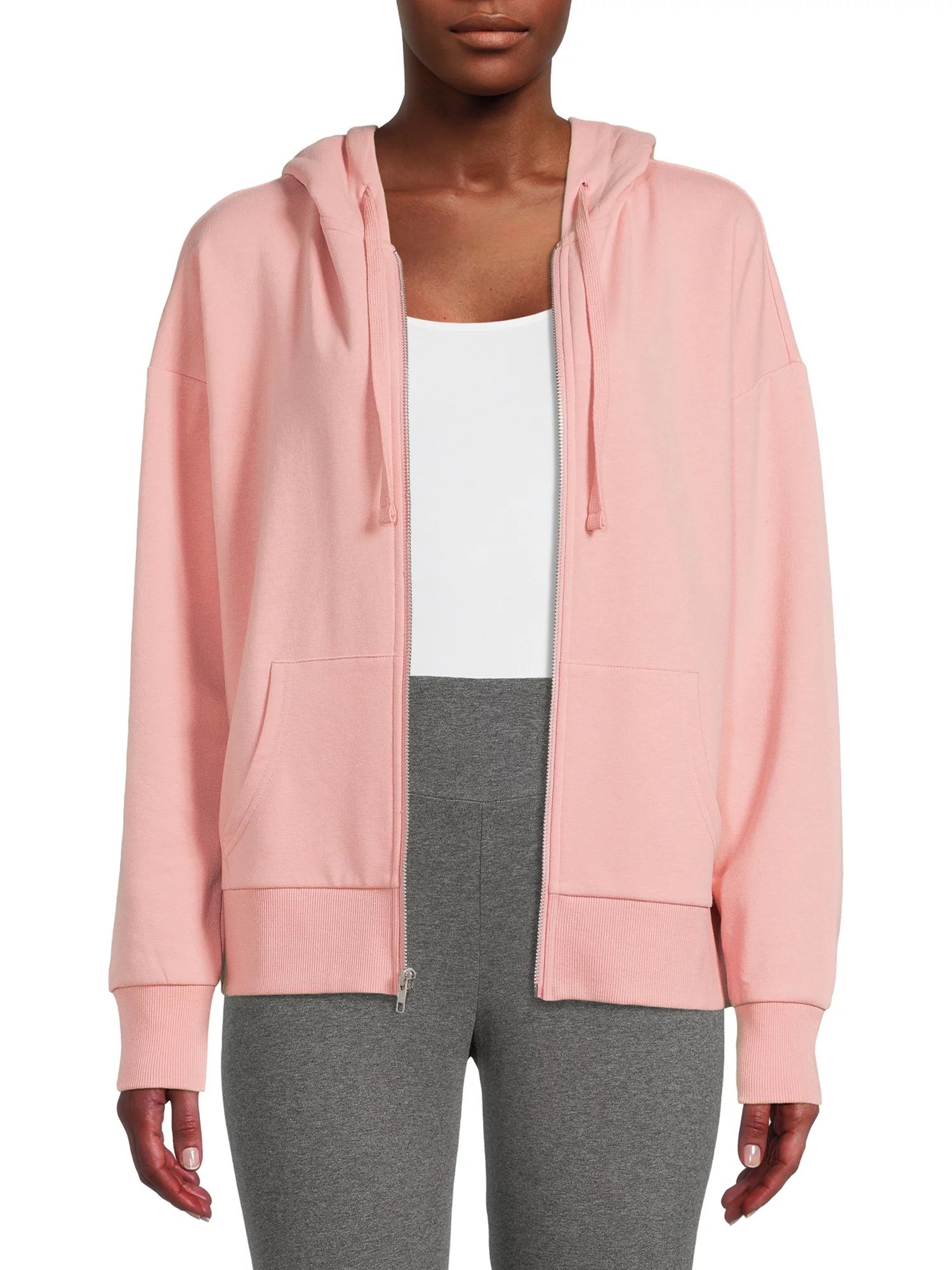 Time and Tru Women's Zip Up Hoodie - Walmart.com | Walmart (US)