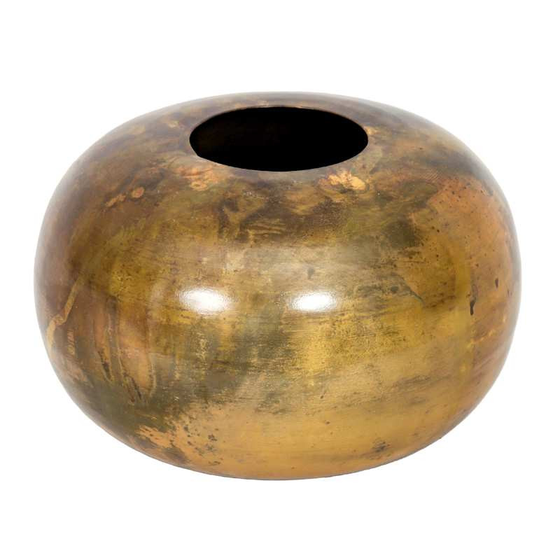 Antique Round  Vase, 9" | At Home