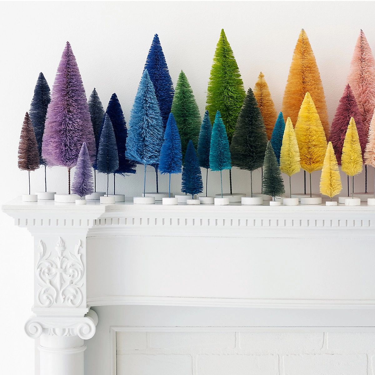 Green Rainbow Trees/Set Of 6 | Annie Selke