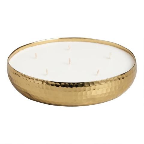Hammered Gold Citronella Candle | World Market