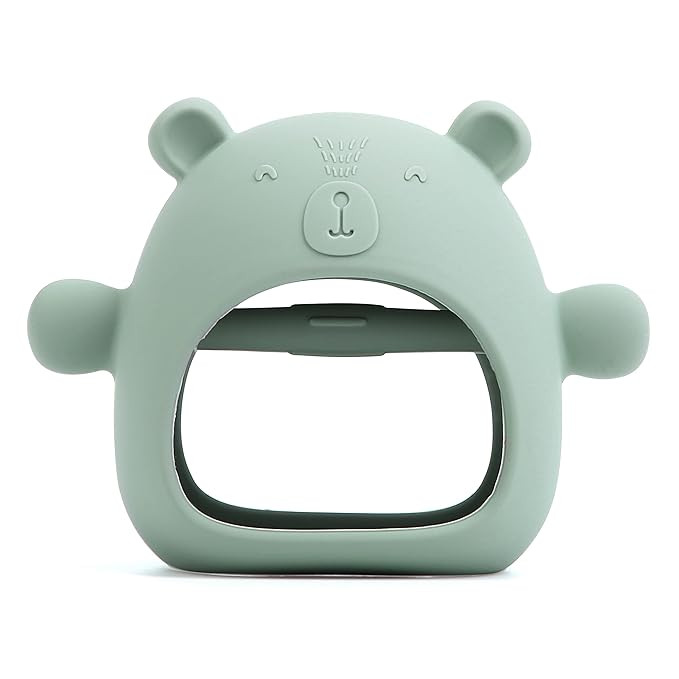 Teething Toys for Babies 0-6 Months, Never Drop Silicone Baby Teether, Hand Pacifier for Sucking ... | Amazon (US)