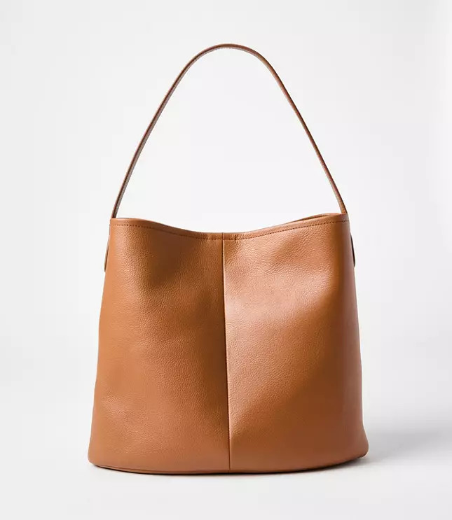 Leather Bucket Bag | LOFT