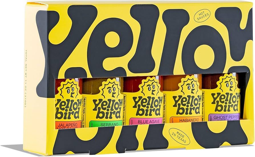 Yellowbird Classic Hot Sauce Variety Set 2.2 oz Travel-Size (Mellow Hot to Real Hot | 5 Flavors |... | Amazon (US)
