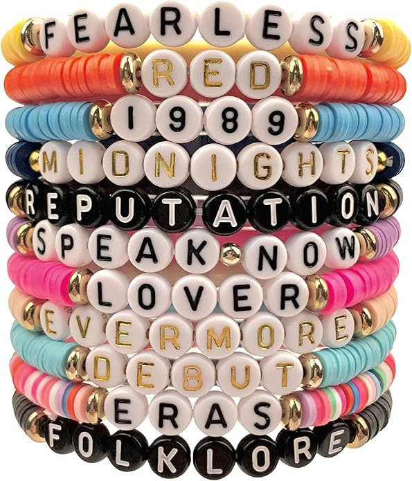 TIPTOE&KISS Taylor Inspired Bracelet for Women Swiftie Outfit Jewelry Music Lover Fan Gifts Frien... | Amazon (US)