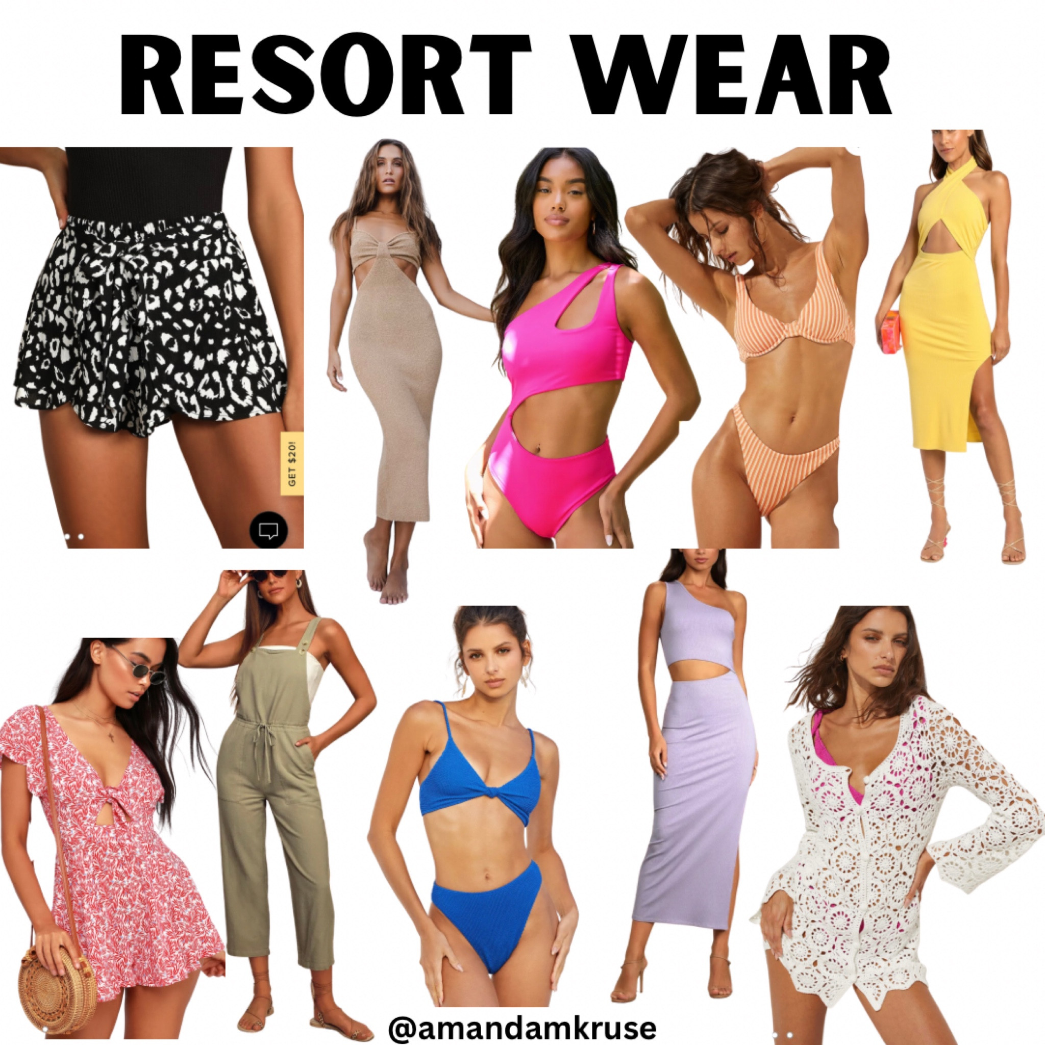 Vacation outfits.
Swimsuits.
Resort wear.
Date night.
Midi dress.
Cutout dress.
Bikini.
Cutout swimsuit.
Jumpsuit.
Beach coverup.
Swimsuit coverup.

#LTKU #LTKunder100 #LTKswim