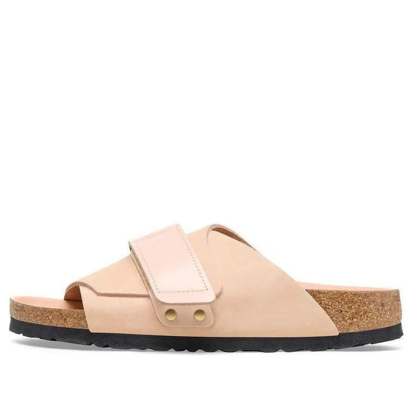 (WMNS) Birkenstock Kyoto Nubuck Leather Sandals 'New Beige' 1026560 | KICKS CREW