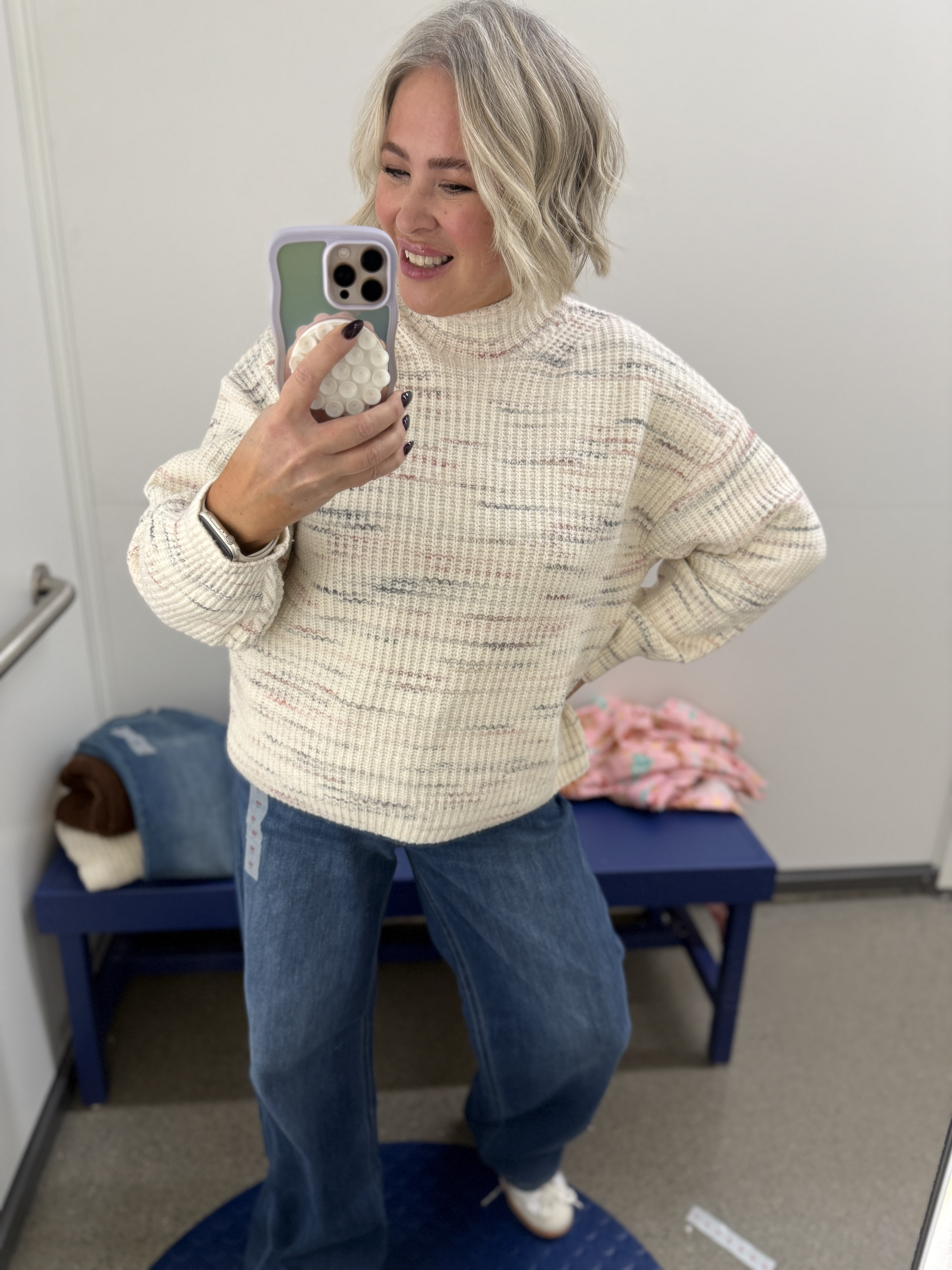 Fall style finds for my midsize & over 40 community! 🍁 Sharing my favorite jeans, cozy sweaters, and versatile outfits perfect for the season. Tap to shop these flattering, everyday looks! #FallFashion #MidsizeStyle #Over40Fashion 

I sized up to Size XL for oversized fit  sweater (it runs tts)
Jeans, size 12, needed to get 10 (stay tts)

#LTKOver40 #LTKMidsize #LTKHoliday