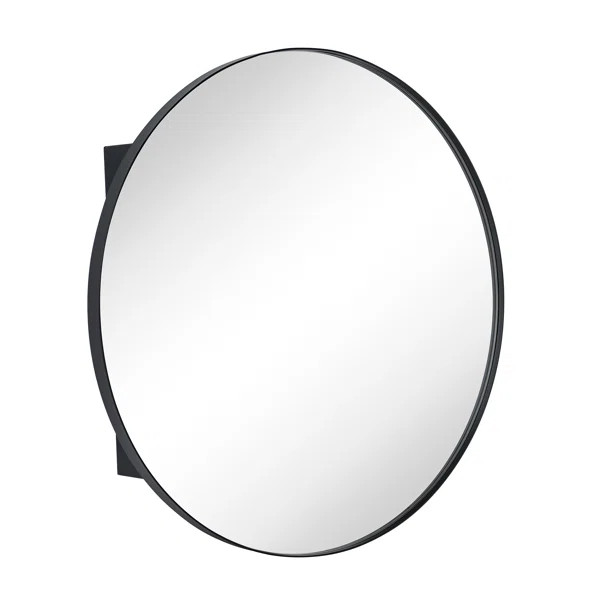 Seenaa Surface Mount Framed Medicine Cabinet with Mirror and 2 Adjustable Shelves | Wayfair North America