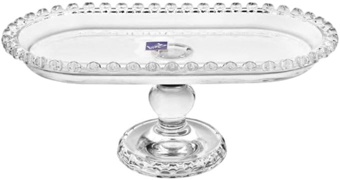 Luxshiny Footed Fruit Serving Tray: European Style Dessert Snack Display Plate Glass Appetizer Tr... | Amazon (US)