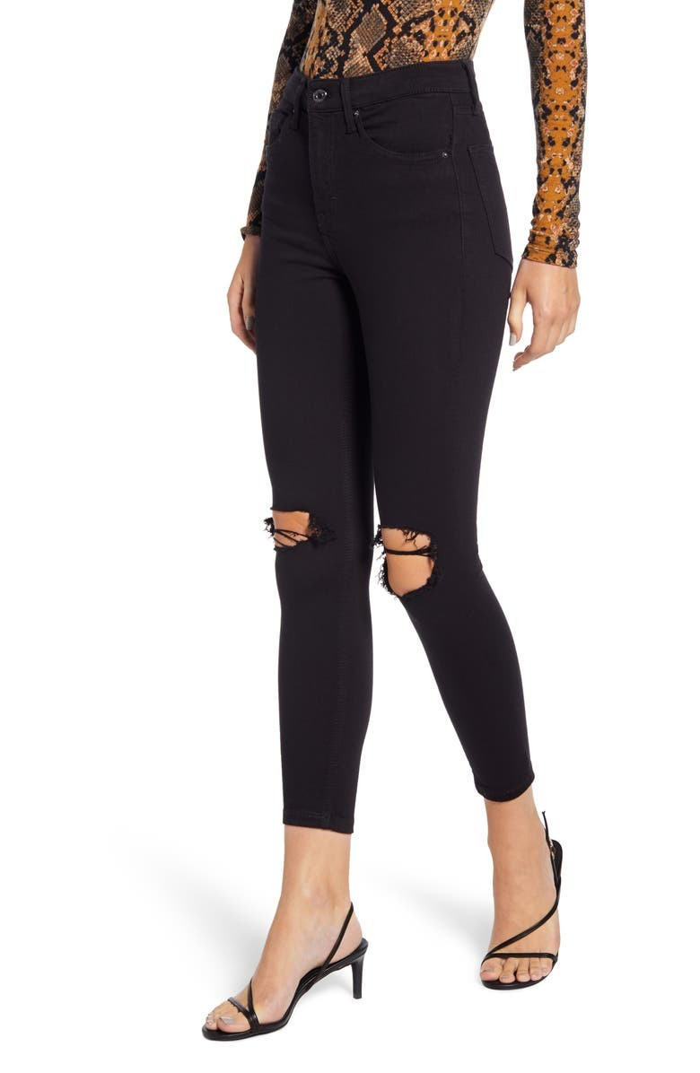 Jamie High Waist Ripped Skinny Jeans | Nordstrom
