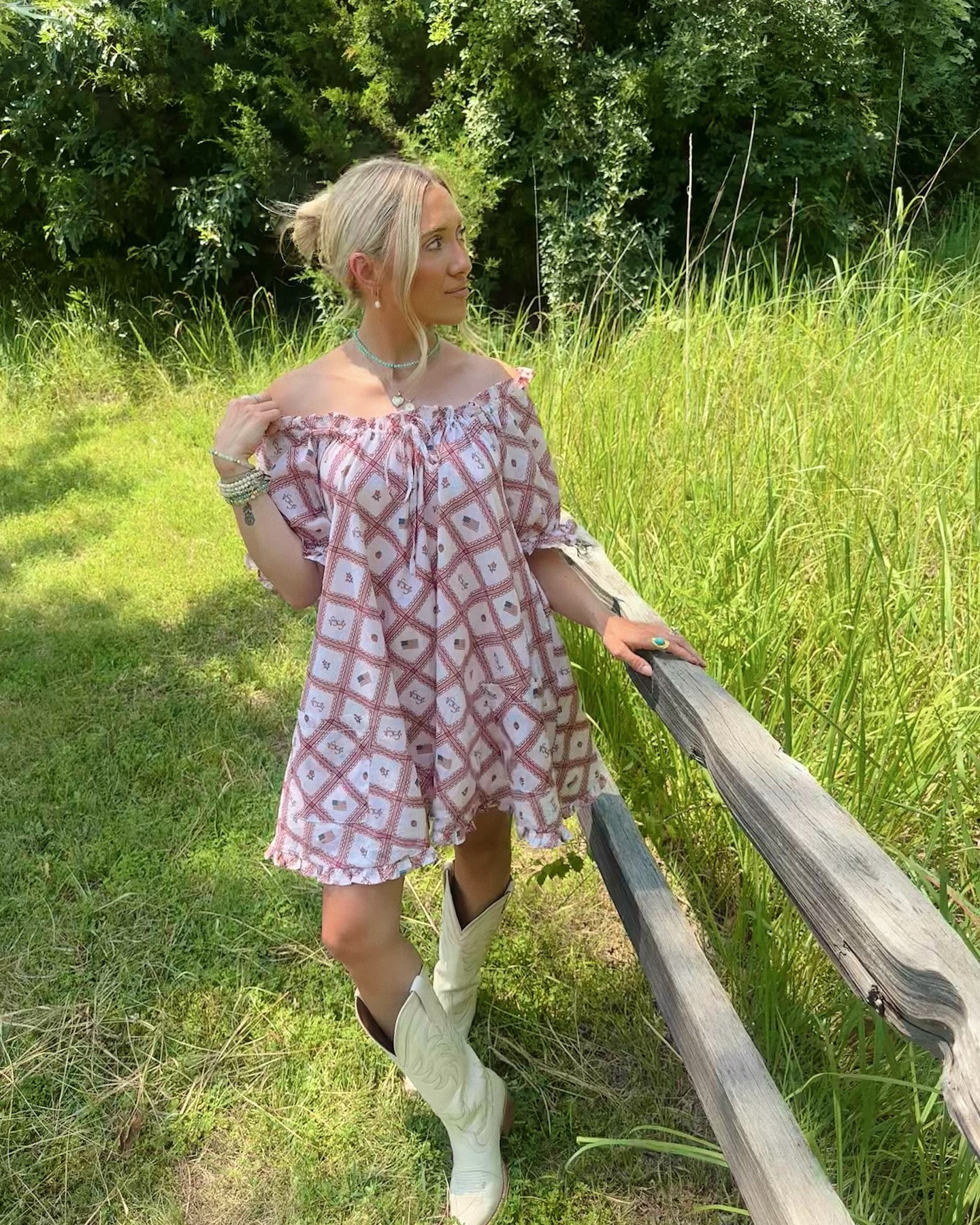 outfit on repeat 🍓🇺🇸🤠 @slowsunday