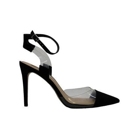 INC International Concepts Womens Kaija Fabric, Black/clear Vinyl, Size 6.5 hJFp | Walmart (US)