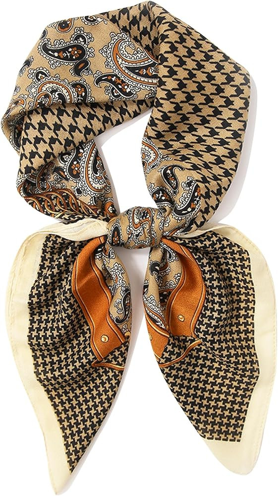 Womens Scarves Lightweight Neckerchief Men 35" Square Scarf Floral Bandana Headband Headscarf for... | Amazon (US)