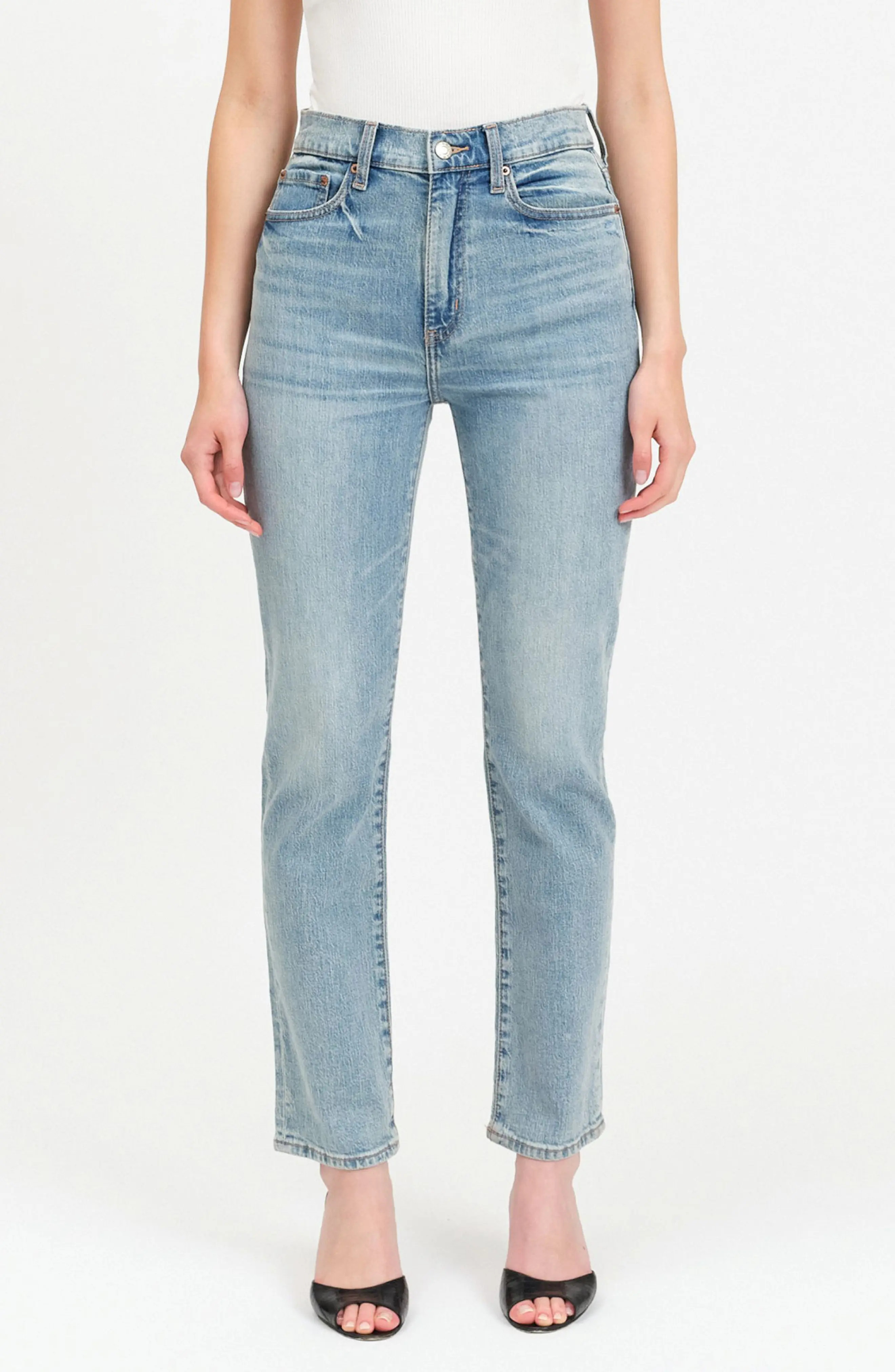 Smarty Pants High Waist Slim Straight Ankle Jeans (Women) | Nordstrom | Nordstrom