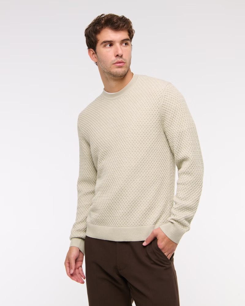 Merino Wool-Blend Crew Sweater | Abercrombie & Fitch (US)