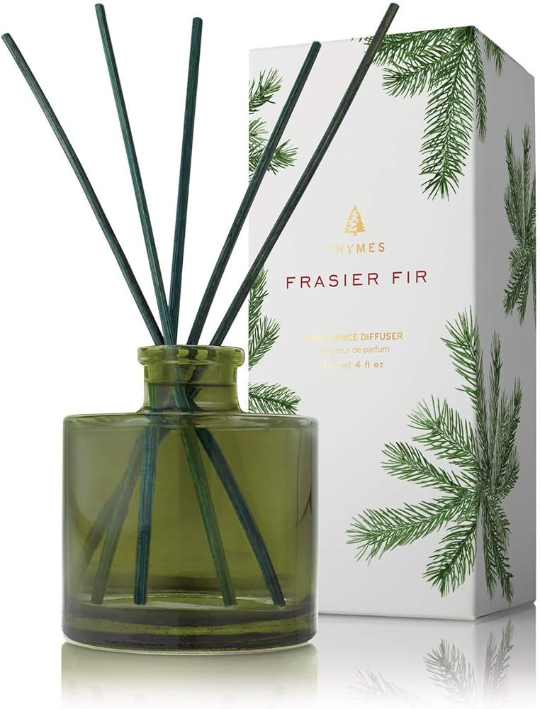 Thymes Petite Frasier Fir Diffuser - Home Fragrance Diffuser Set Includes Reed Diffuser Sticks, F... | Amazon (US)
