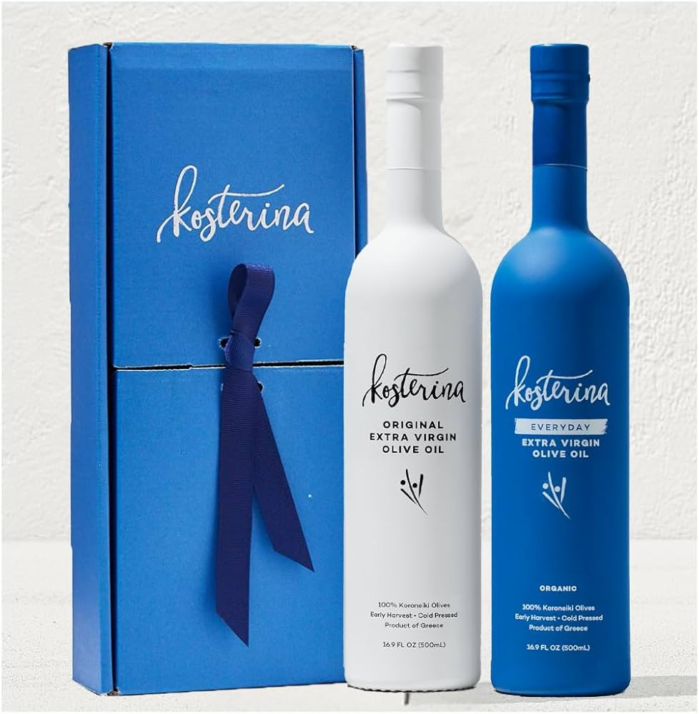 Kosterina - Extra Virgin Duo Gift Set – Cold-Pressed Premium Greek EVOO, Made from 100% Pure Ea... | Amazon (US)