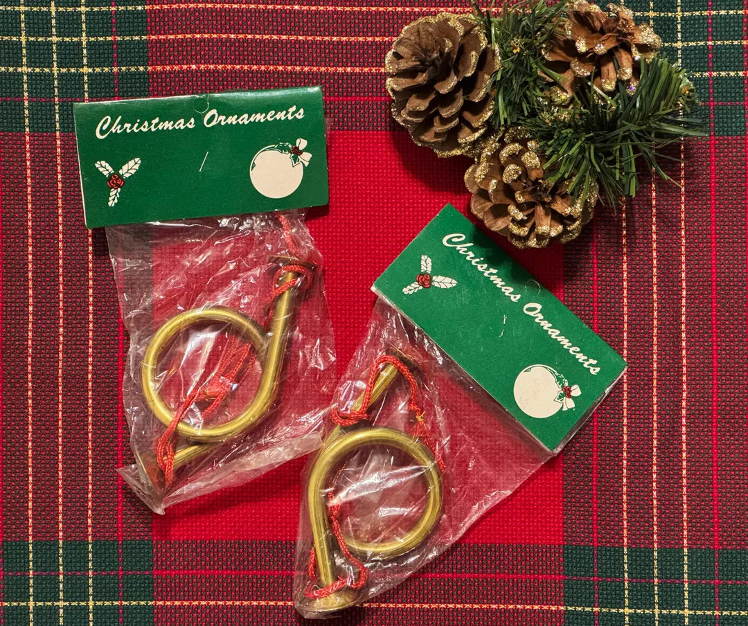 Vintage Brass French Horn Ornament, Vintage Christmas Ornaments, Brass French Horn, Xmas Decorati... | Etsy (US)