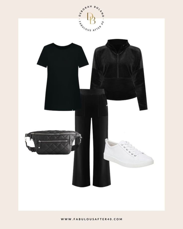 Holiday road-trip mode: activated. 🚗✨
There’s something about hitting the road this time of year that feels extra cozy — coffee in hand, festive playlists on repeat, and an outfit that’s equal parts comfy and pulled together.

This all-black travel look is my go-to: a soft tee, the easiest zip-up layer, relaxed wide-leg pants, and white sneakers that can handle all the pit stops. And yes… the belt bag is non-negotiable. Hands-free is the only way to road trip. 😉

#LTKHoliday #LTKSeasonal #LTKOver40