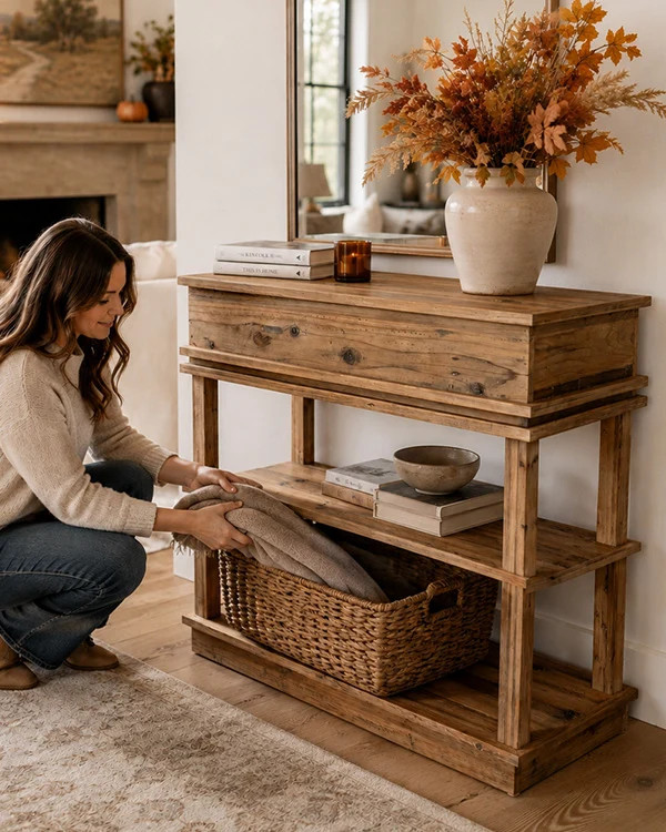 Heritage Farmhouse Console Table - Decor Steals | Decor Steals