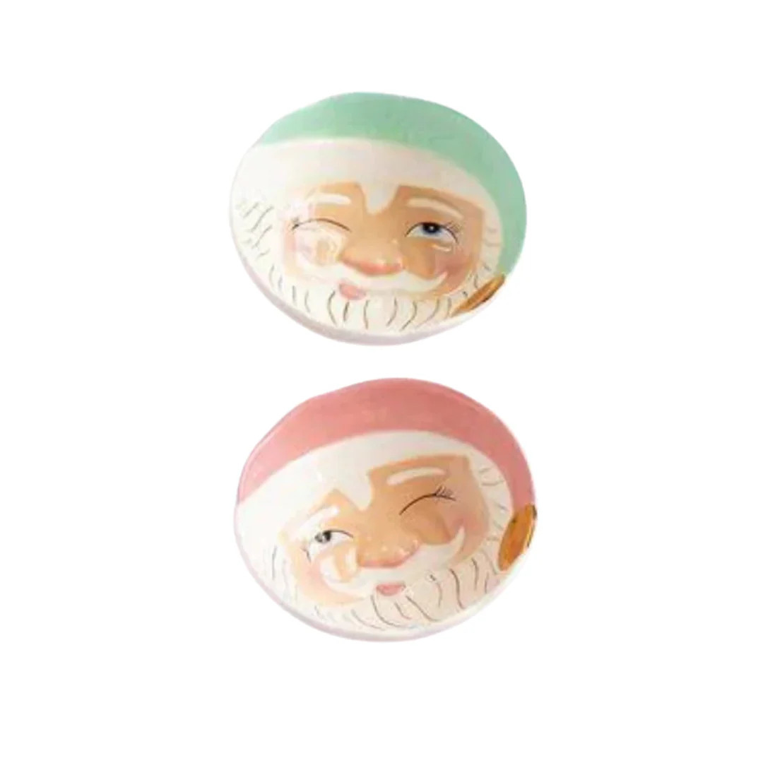 Papa Noel Mint or Pink Bowl | Pink Antlers