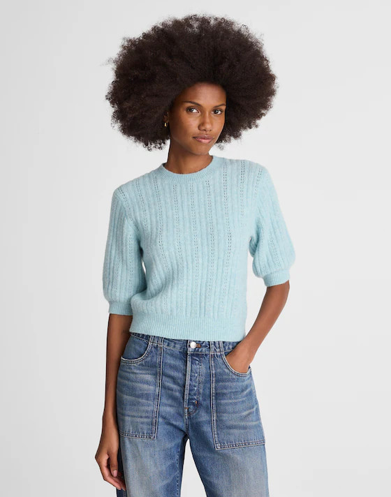 CloudSoft Short-Sleeve Sweater Tee | Madewell