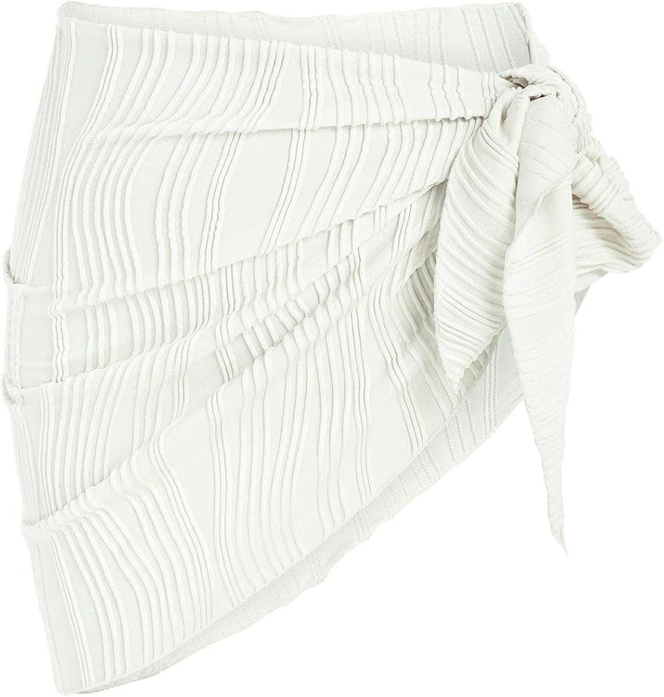 ZAFUL Women's Sarong Coverups Beach Wrap Sheer Bikini Wraps Chiffon Cover Ups for Swimwear | Amazon (US)