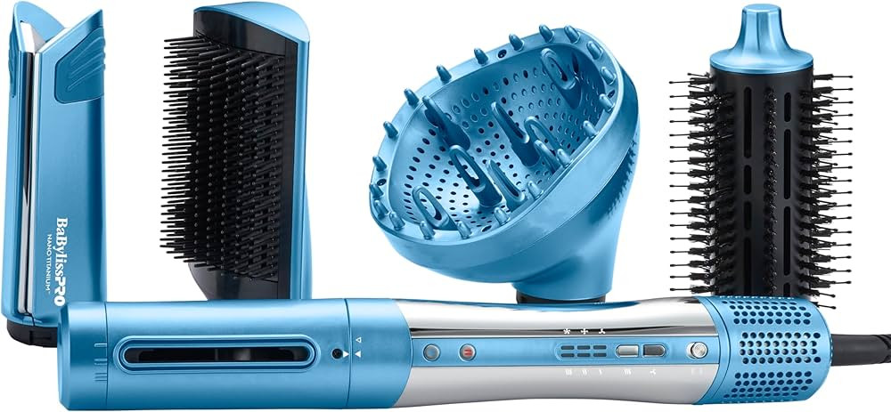 StyleSwitch Ionic Multi-Styler, Air Styler and Hair Dryer, Lightweight Hot Air Brush with 5 Attac... | Amazon (US)