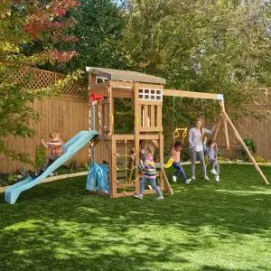 Modern Outdoor Swing Set | KidKraft