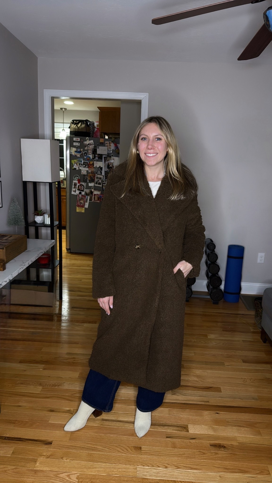 The softest and coziest brown teddy coat from VICI! Wearing a medium for an oversized fit #furcoat 

#LTKgrwm #LTKSeasonal #LTKootd