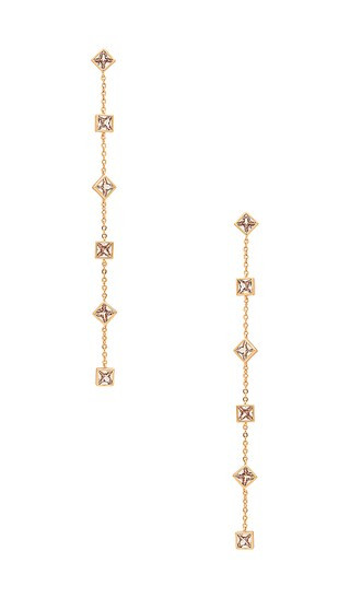 All in Earrings in Clear & Gold | Revolve Clothing (Global)