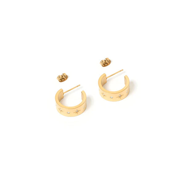 Gemma Gold Hoop Earrings | Arms Of Eve