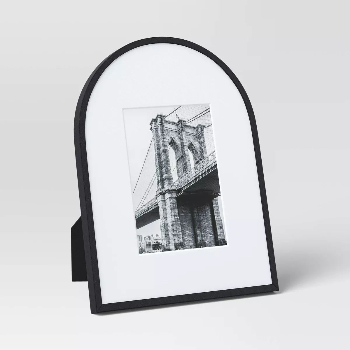 9"x12" Matted to 5"x7" Aluminum Arch Table Frame Black - Threshold™ | Target